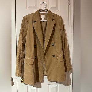 H&M Corduroy Blazer Jacket